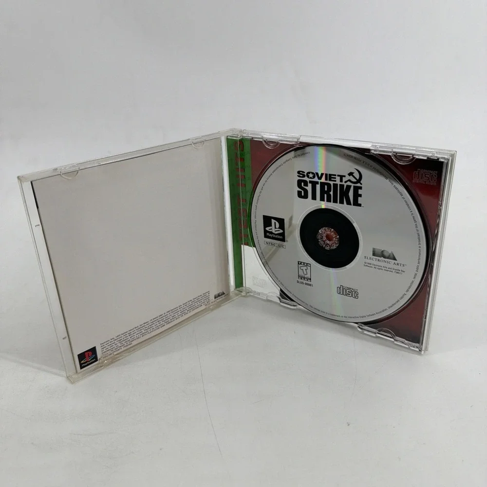 Electronic Arts Soviet Strike PS1 Greatest Hits Disc & Case Manual